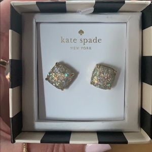 Kate Spade Opal Glitter stud earrings